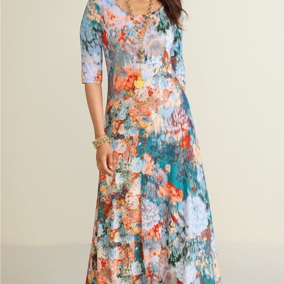 - Soft surroundings Nanette Maxi Dress Size Medium - Picture 6 of 15